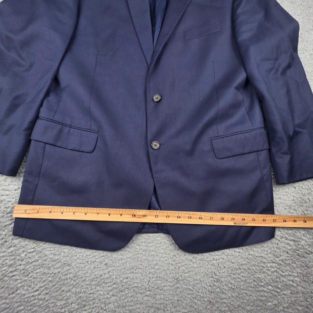 Jos. A. Bank Blazer Mens 46L Navy Blue Gatsby 100% Wool 2-Button Sport Coat - Picture 4 of 16